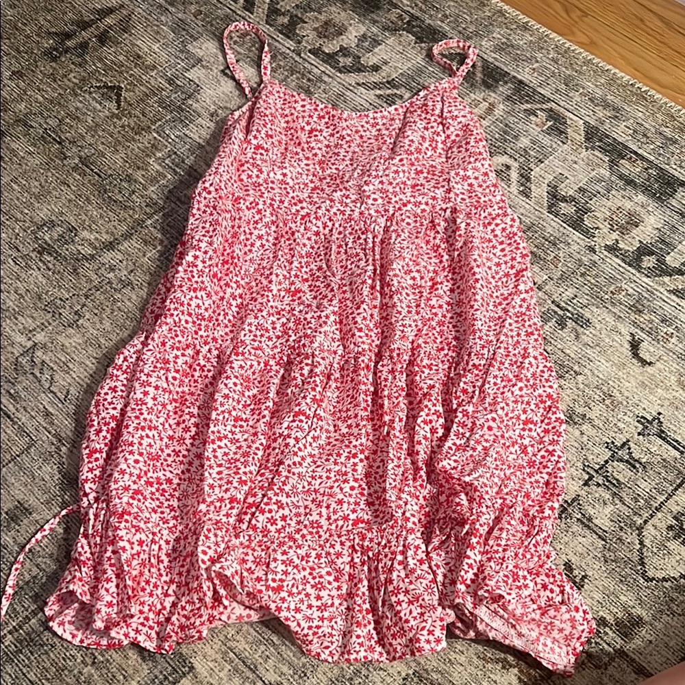 Red Floral Hollister Sun Dress